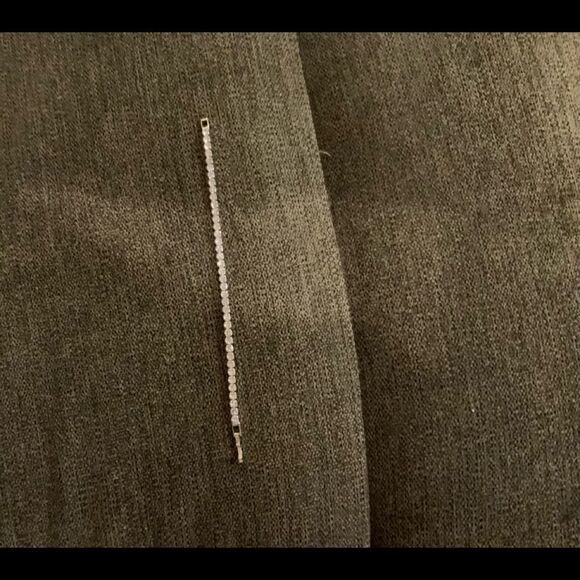 18k White Gold CZ Diamond Plated  Bracelet - Picture 2 of 2